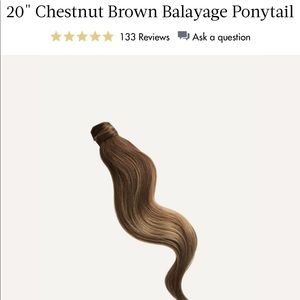 Luxy Hair 20 inch clip in ponytail